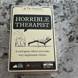 Horrible Therapist Card Game - Black and White